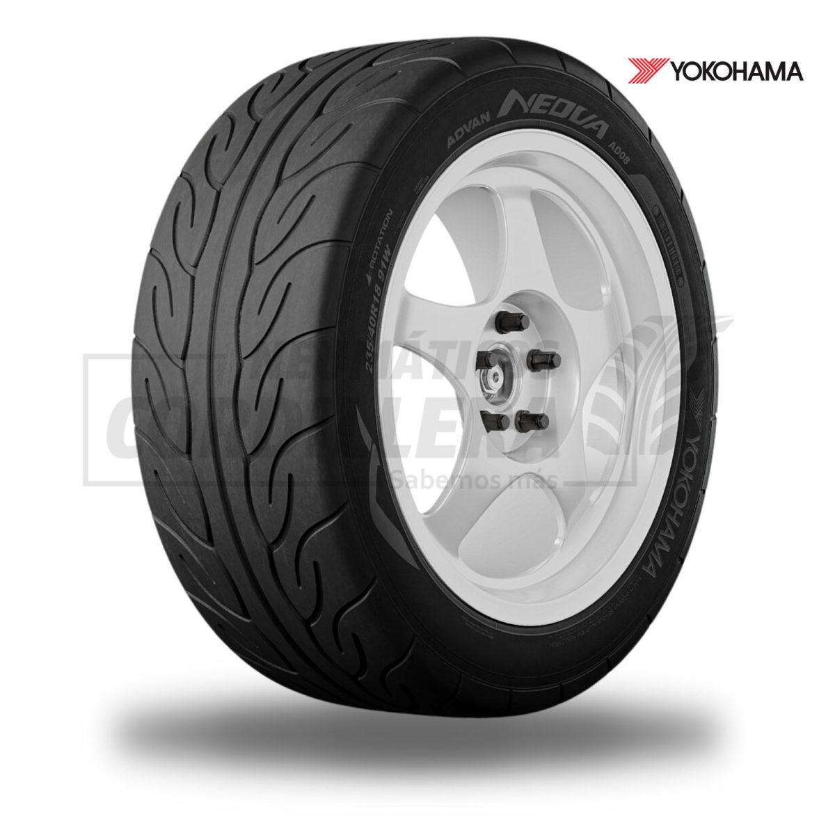 275/35R19  YOKOHAMA ADVAN NEOVA AD08 R (SEMI-SLICK) . W-96/  JAPON - Imagen 1
